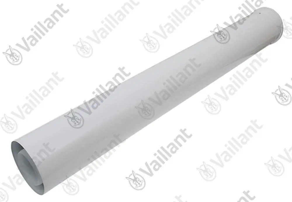 Vaillant-Rohrverlängerung in weiß für Heizsysteme, zylindrische Form ohne sichtbare Markierungen oder Maße.
